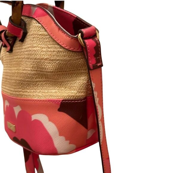 Trina Turk Rainbow Petals Straw Purse - Picture 6 of 12